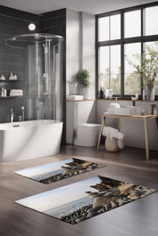 Mijölnir Juego de alfombrillas de baño CT-5106, 2 piezas, Multicolor